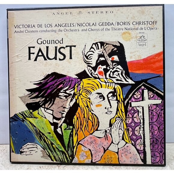 Gounod Faust 4LP Box Set Victoria De Los Angeles Angel 3622 Nicolai Gedda - Picture 6 of 9
